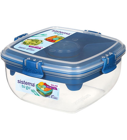 Sistema Brotdose m. Zubehör - Salad To Go 1,1 L - Blau