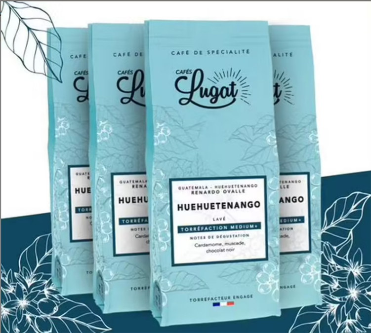 Café moulu : Guatemala - Huehuetenango - 4 x 250g - Cafés Lugat