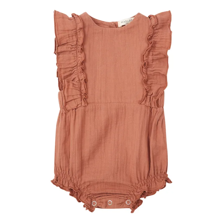 Marlot Paris Barboteuse Gaze de Coton Elisa | Vieux Rose