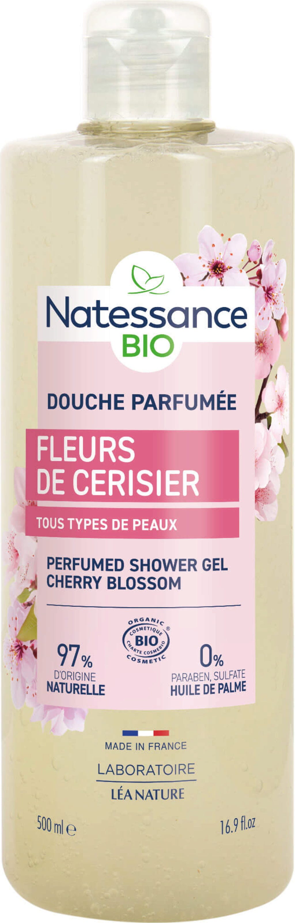 Natessance  Duschgel Kirschblüten, 500 ml