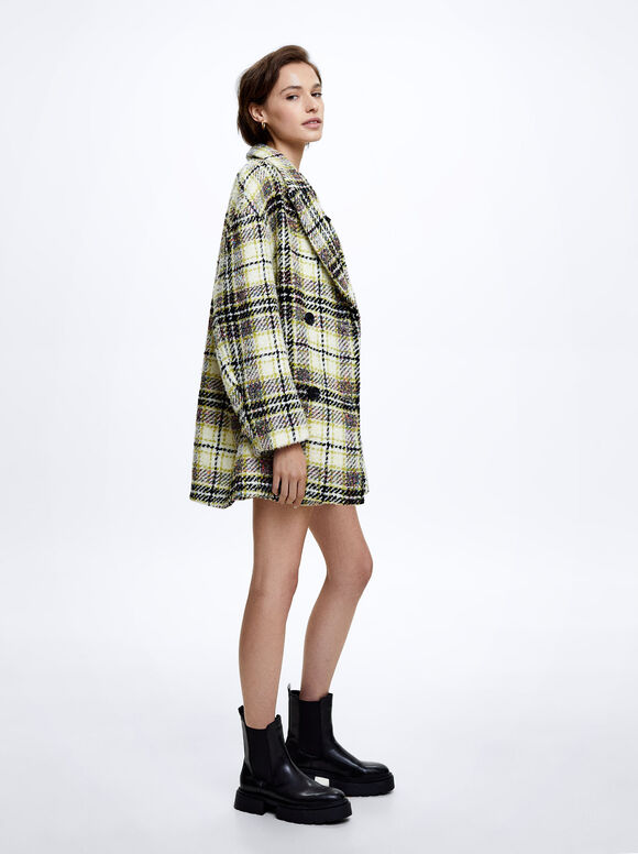 Blazer xadrez - Off-White