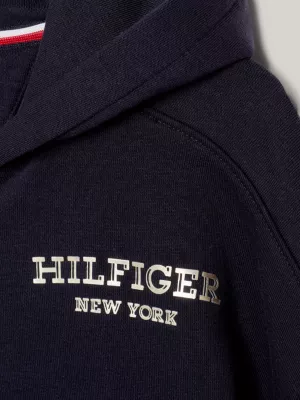 Hilfiger Monotype Relaxed Fit Zip-Thru Hoody