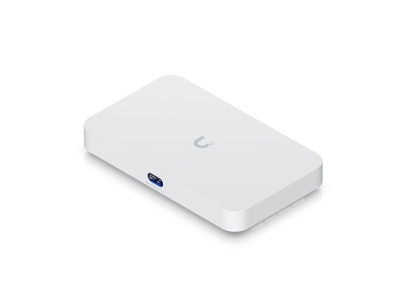 Ubiquiti Cloud Gateway Fiber Desktop-10G-Cloud-Gateway mit integriertem 4-Port-2,5-GbE-Switch, wählbarem NVR-Speicher und vollständiger UniFi-Anwendungsunterstützung