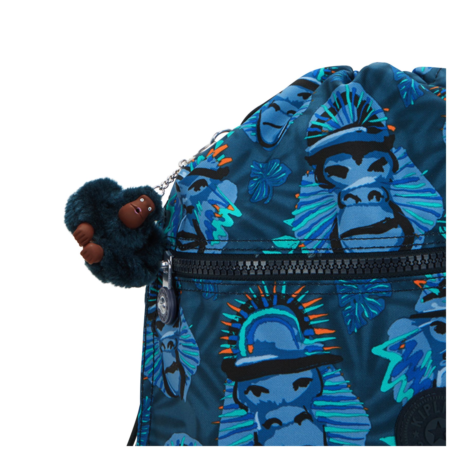 SUPERTABOO Sac moyen avec cordon de serrage - Blue Monkey Fun