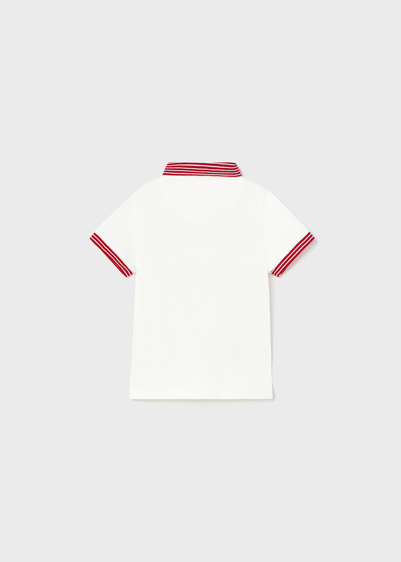 Camisa polo com estampa feita de algodão sustentável para bebês