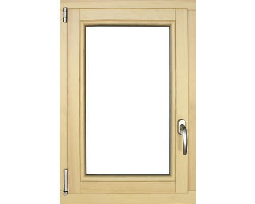 Houten raam, grenen, gelakt, 600x900 mm, DIN links
