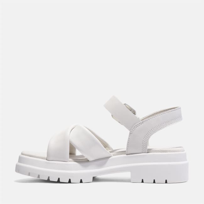 Sandalo a Listini Incrociati London Vibe da                Donna in bianco