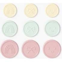 Sceau autocollant ROMANTIC, tailles/couleurs assorties
