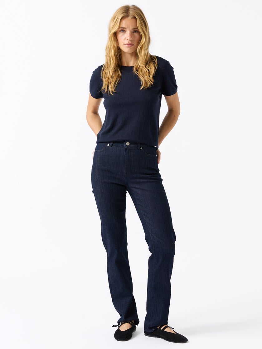Ine straight jeans Garmentwashed