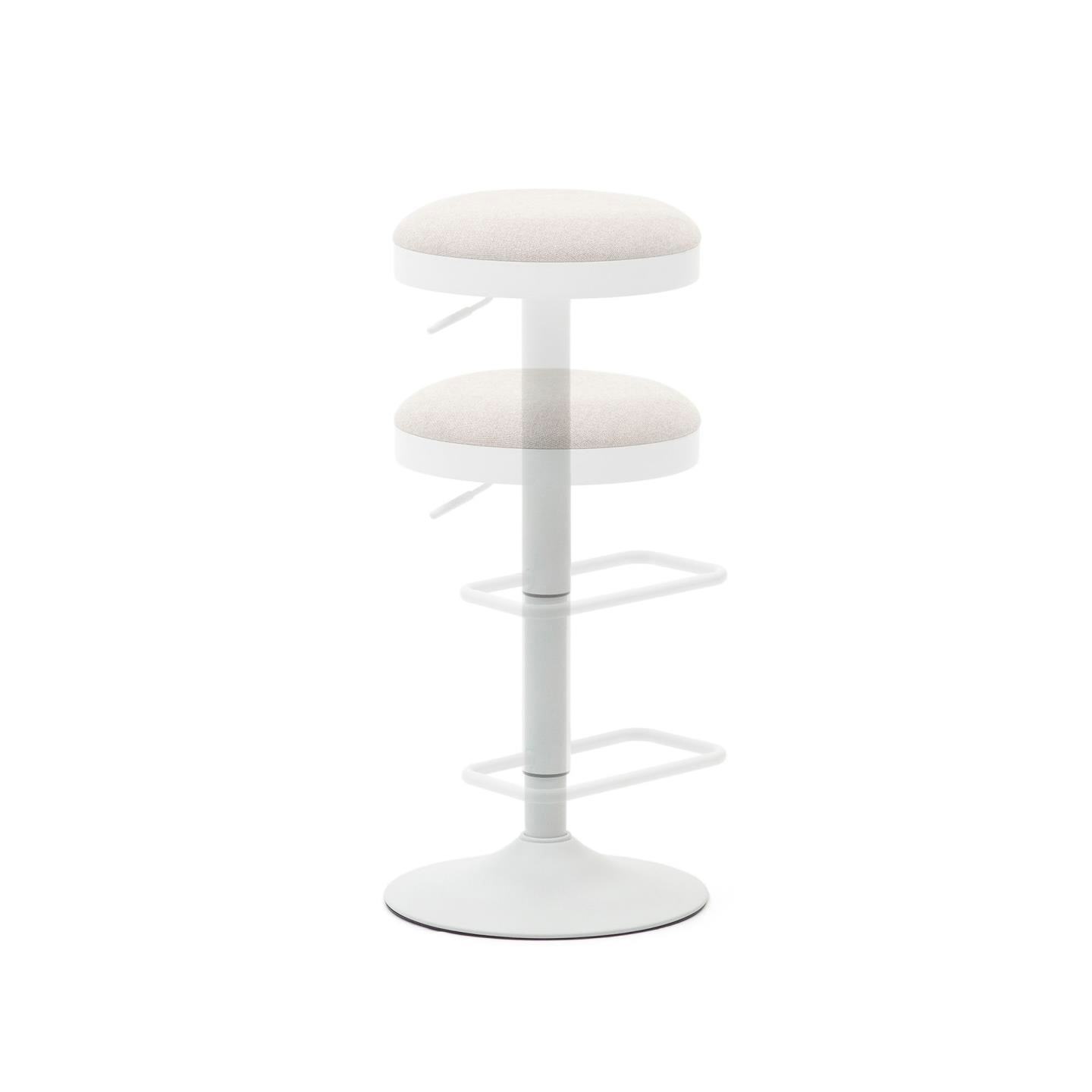 Kave Home Barhocker ZAIB beige/weiß
