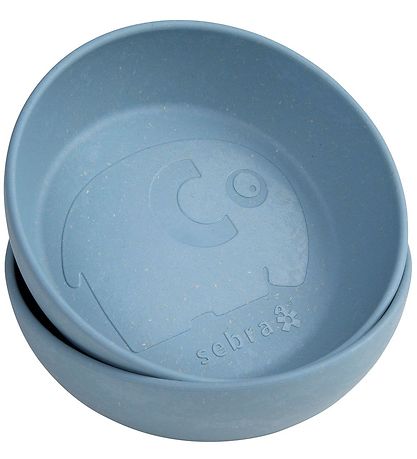 Sebra Schüsseln - Biokunststoff - 2er-Pack - MÜTTER - Powder Blu