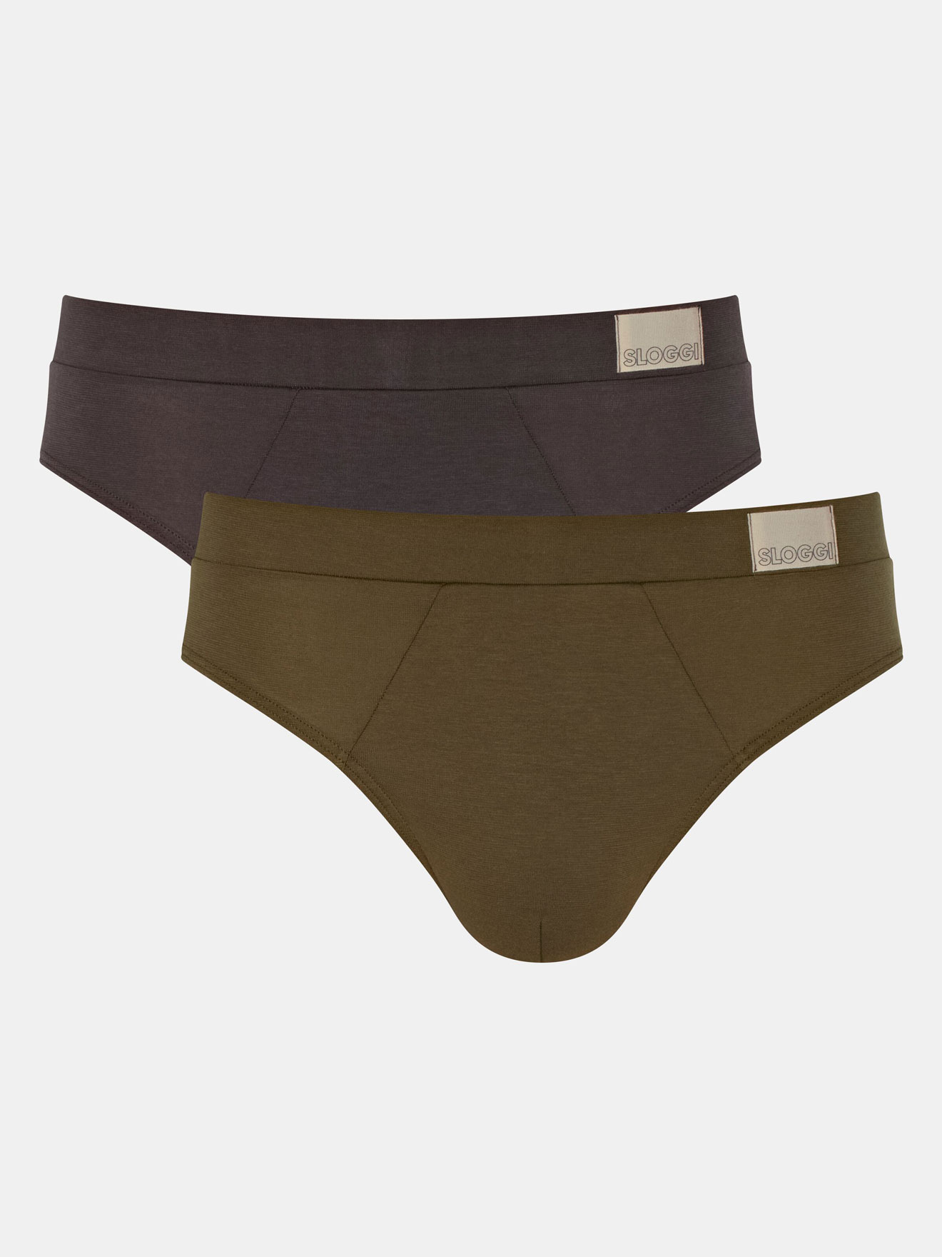 Lot de 2 slips midi GO Natural Brief