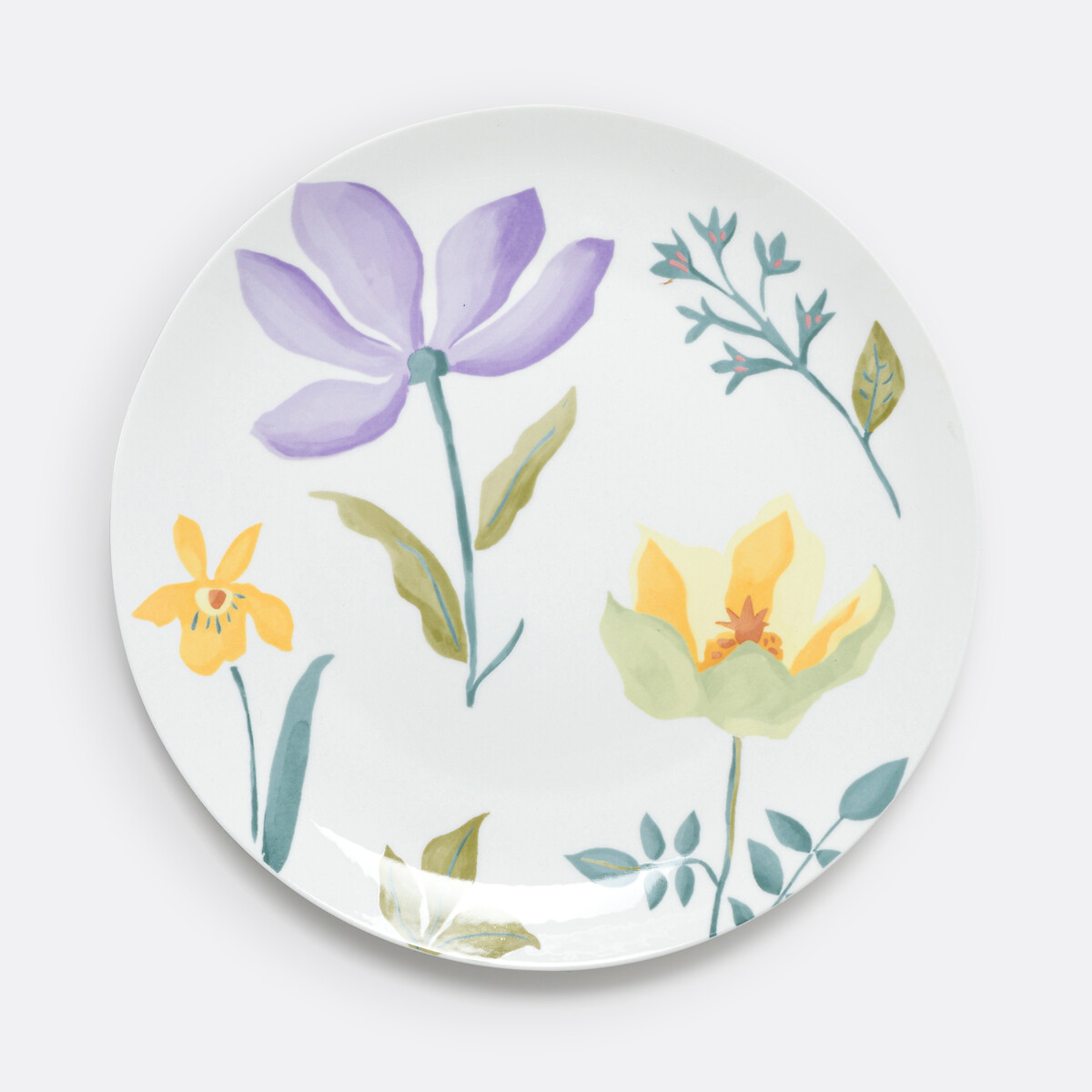 LA REDOUTE INTERIEURS<br>Conjunto de 4 pratos de porcelana, Delila