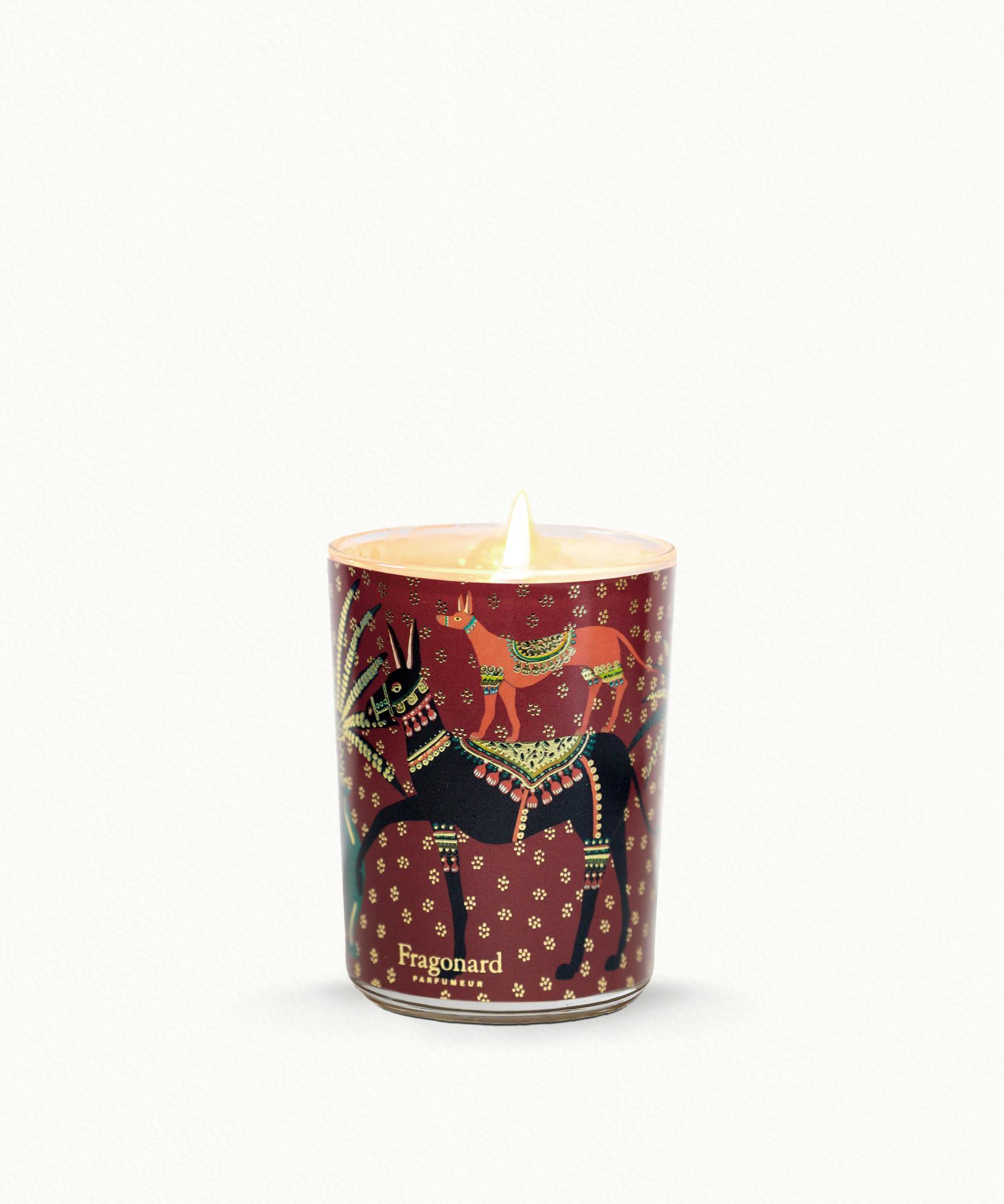 Ami Chéri  Bougie en étui  -  Pot en verre décoré - 200g