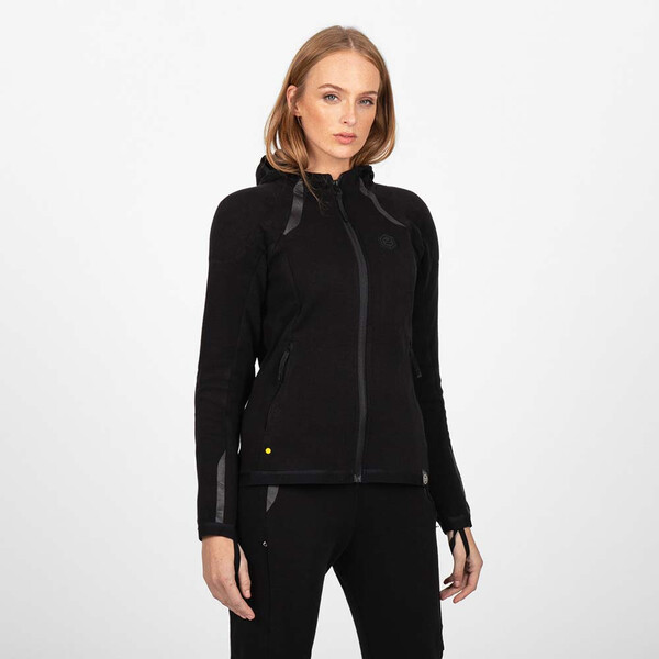 knox - Sweat zippé femme Shield Noir