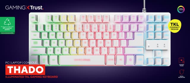 Trust GXT833W Thado gaming tastatur