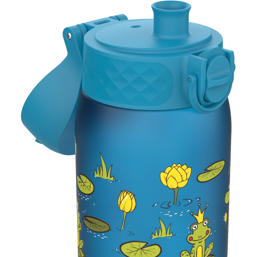 ion8 Kindertrinkflasche auslaufsicher 350 ml Froschteich  blau