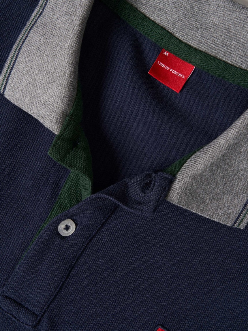 Polo piqué regular fit em algodão