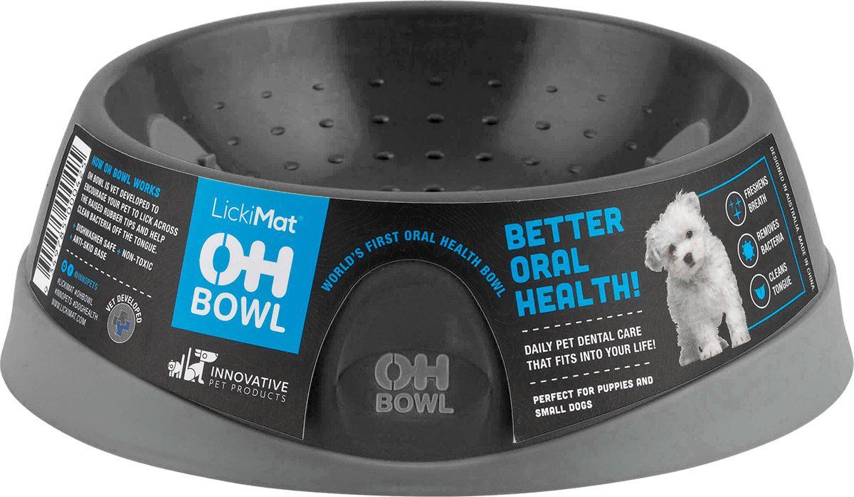 LICKI MAT - Dog Bowl Oral Hygiene Bowl S Black Ø16X5Cm - (645.5200)