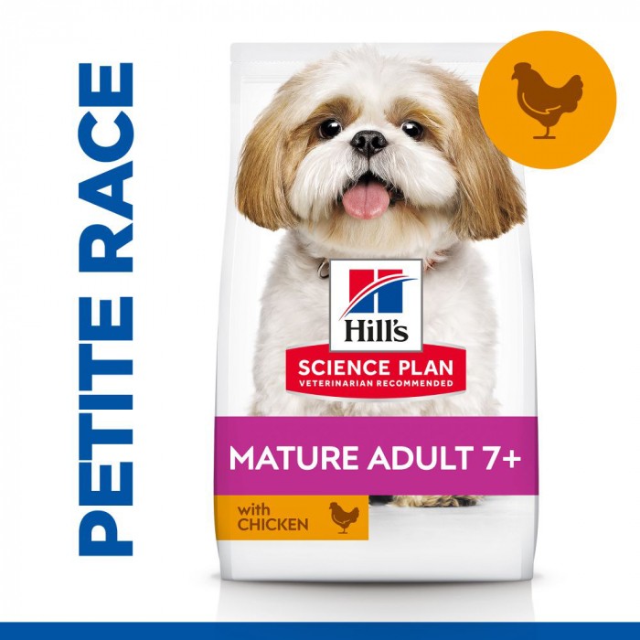 HILL'S Science Plan Small & Mini Mature Adult 7+ au Poulet - Croquettes pour chien