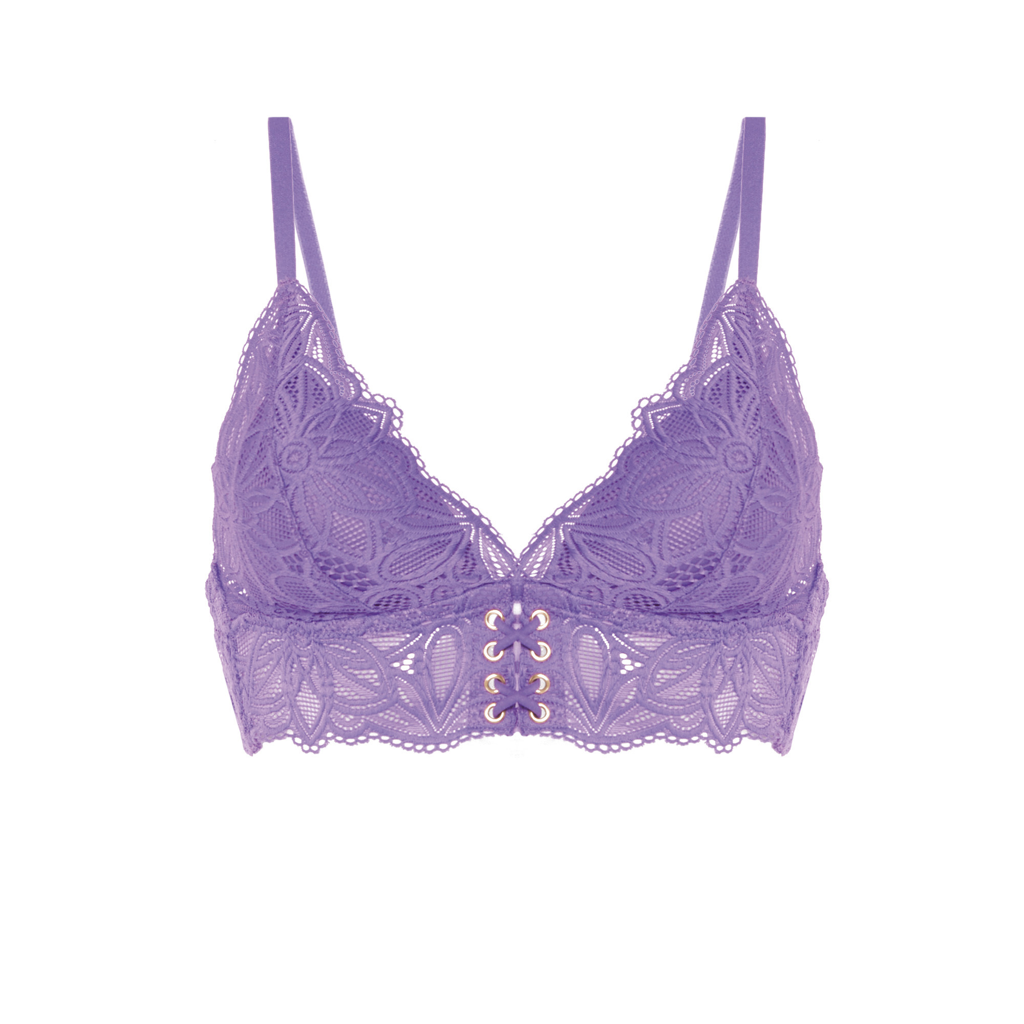 Soutien-gorge triangle push-up en dentelle