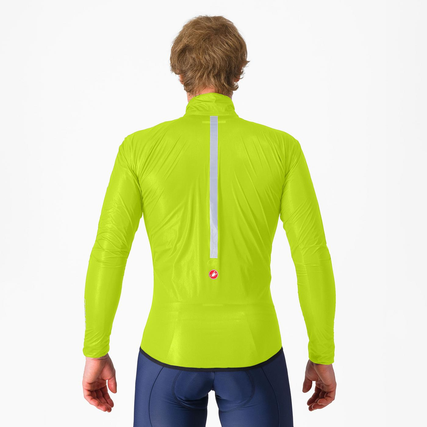 Castelli Squall Shell vandtæt cykeljakke lime/sort herre