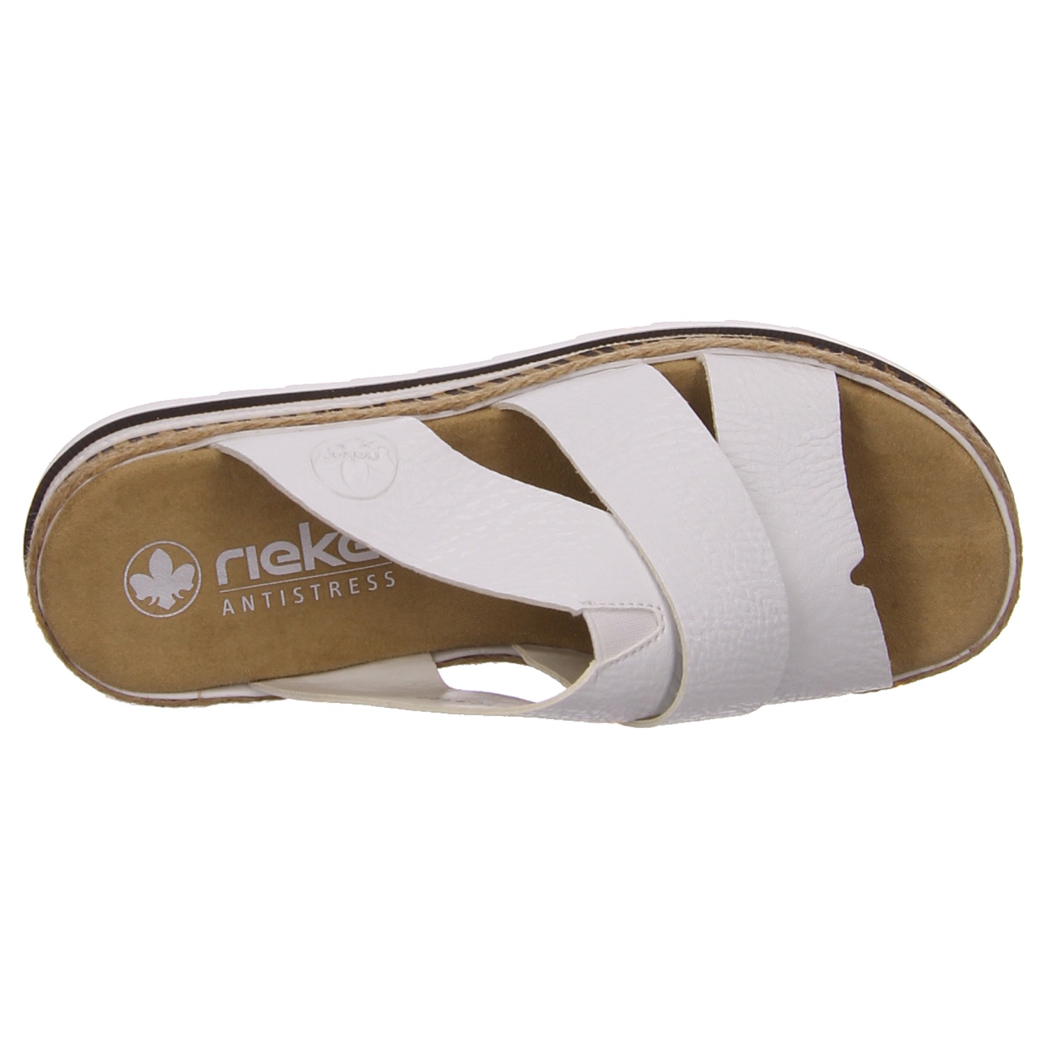 Rieker Pantolette weiß weiss/weiss kombi