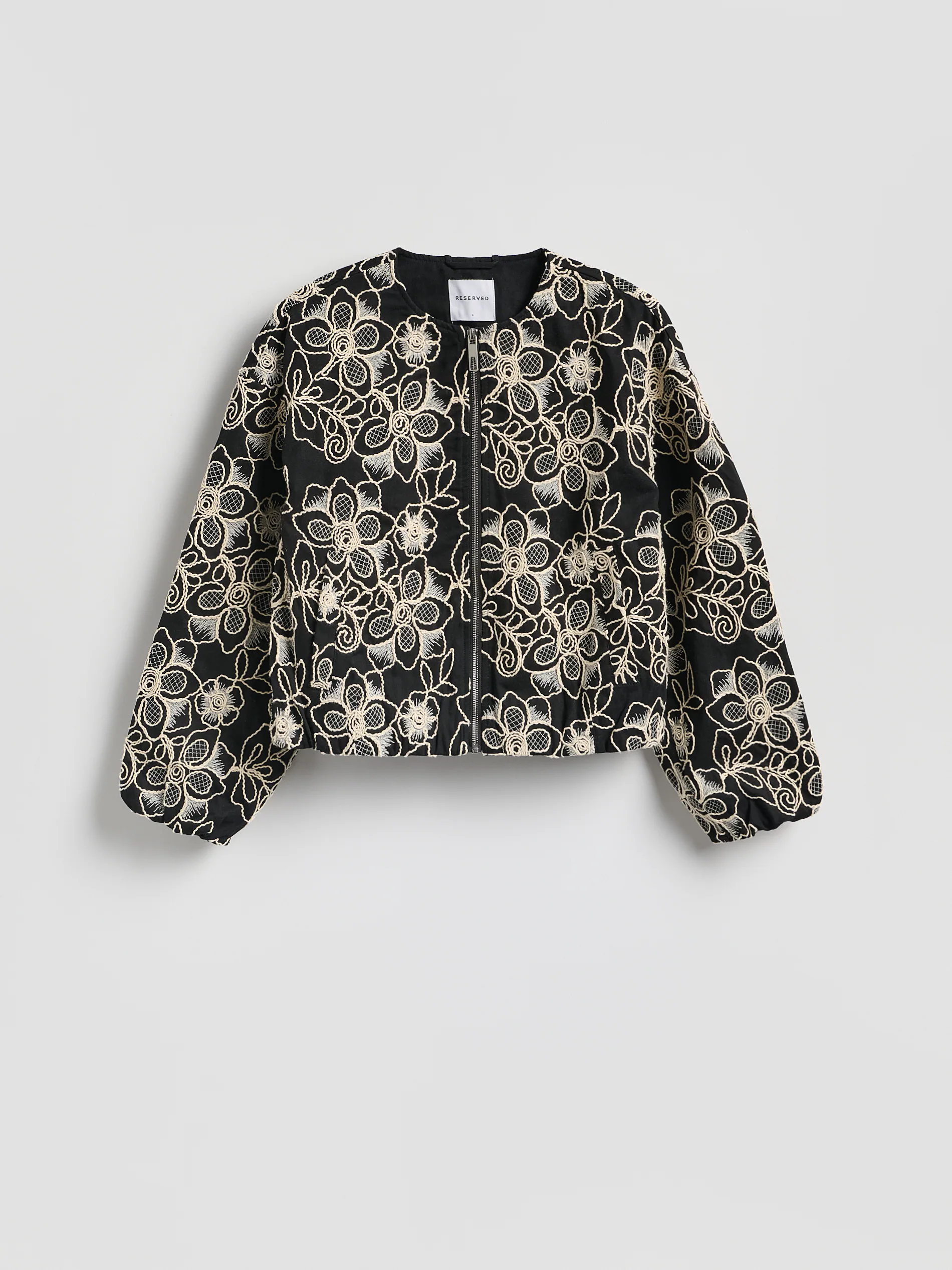 Bomberjacke mit Stickereidetail