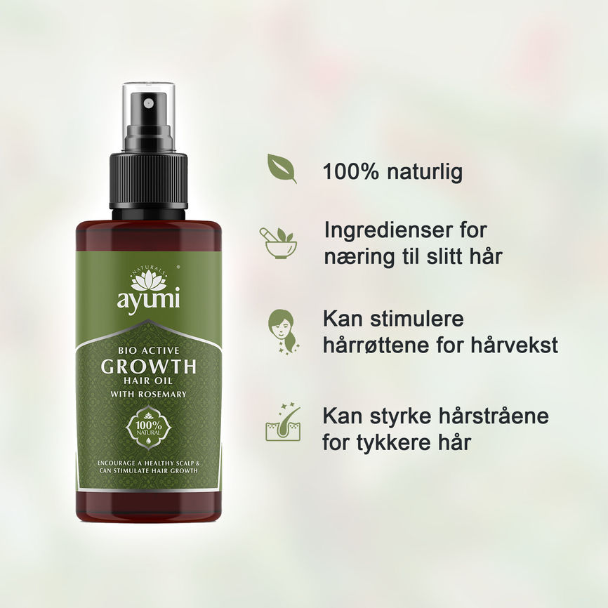 Ayumi Hair Growth Oil med rosmarin 100 ml