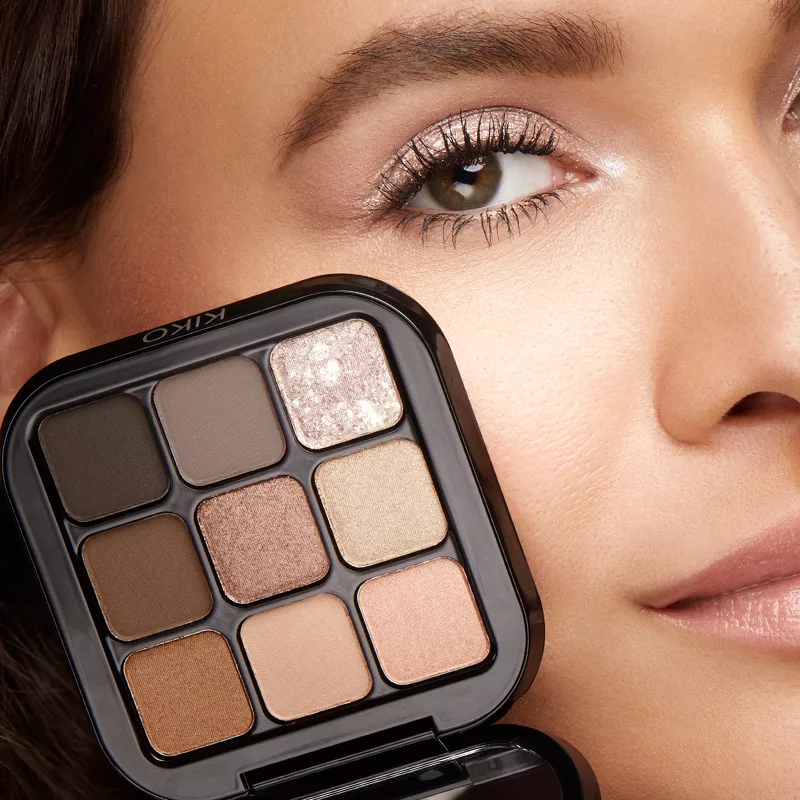 KIKO Milano Glamour Multi Finish Eyeshadow Palette 2,5 gr. - 01 Earth Tones
