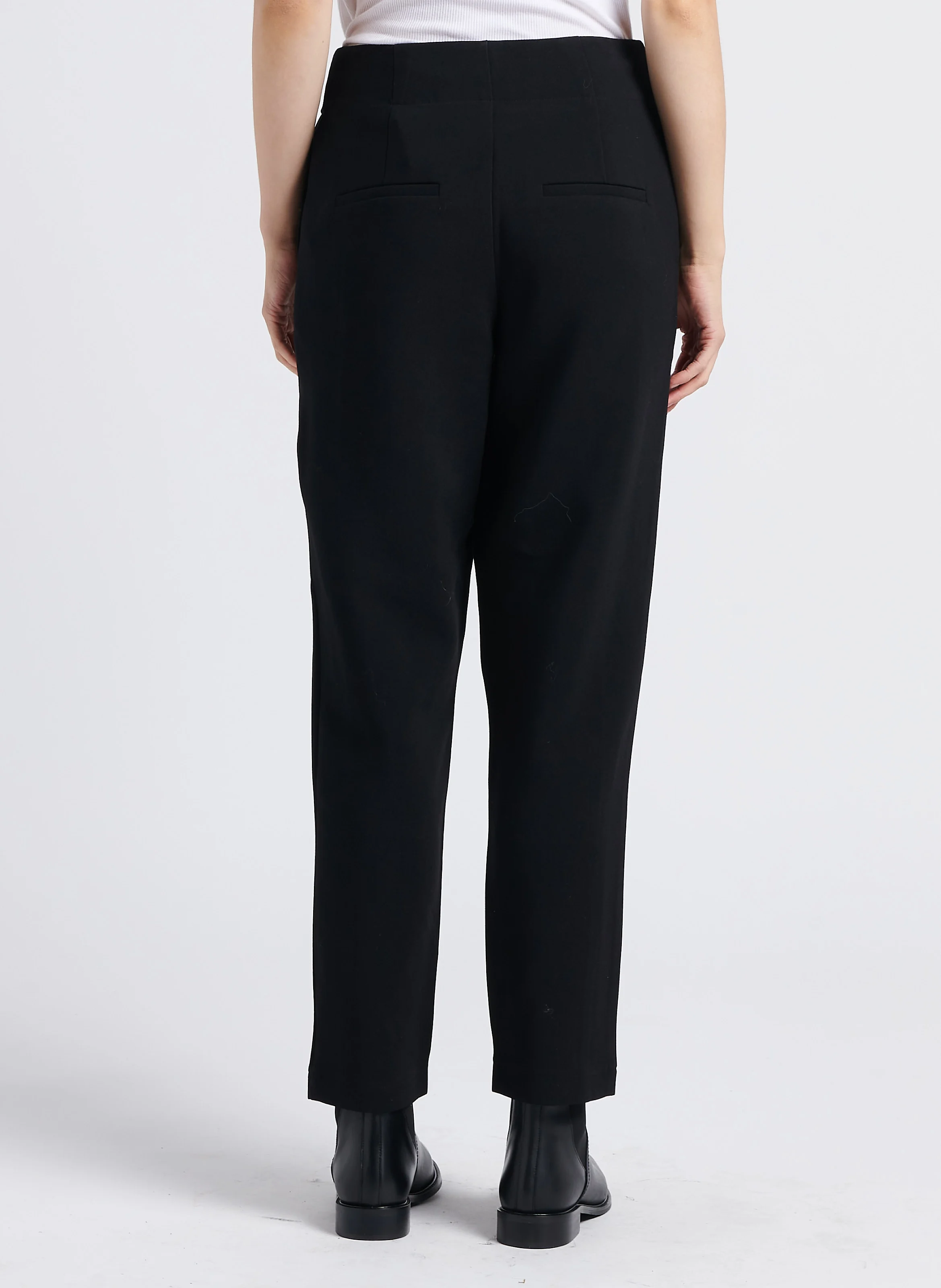 WINNIE - Pantalon taille haute droit | Noir