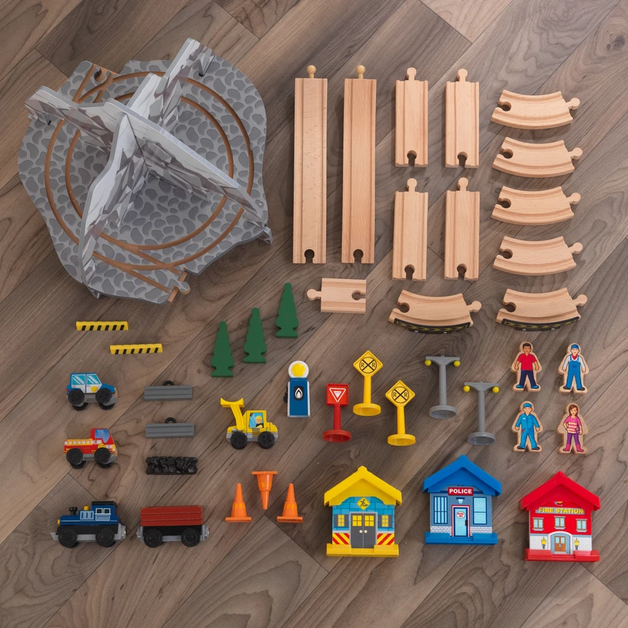 Kidkraft® Eisenbahnset und Spieltisch Felsiger Berg