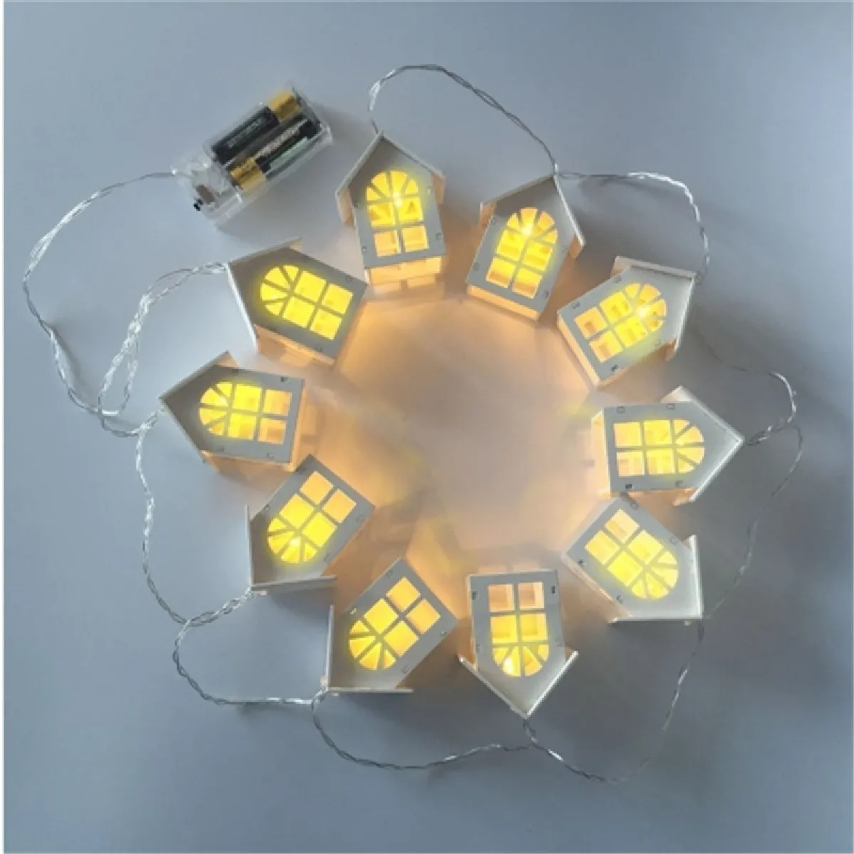 Wewoo Guirlande LED 1.2m Maison Bois