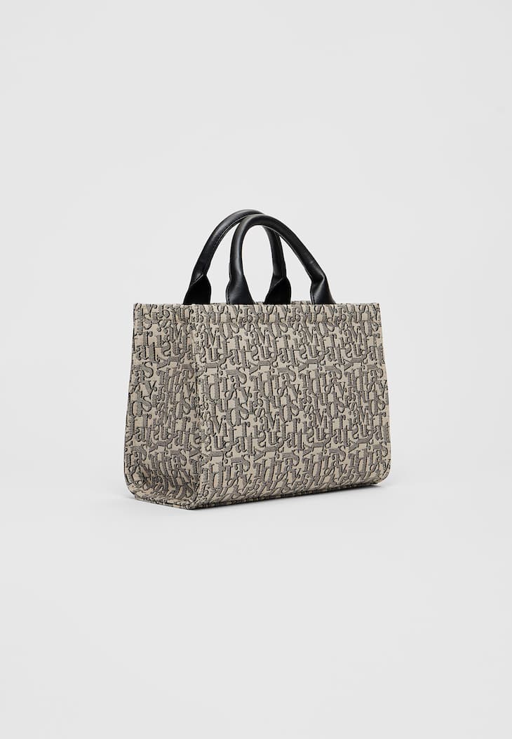 Bolsa tote com monograma