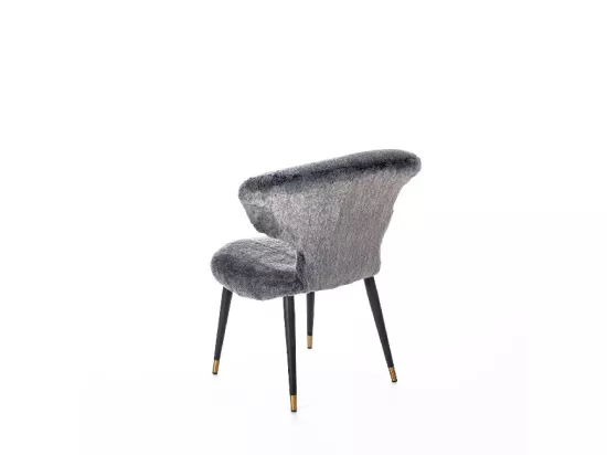 Fauteuil Moderne - Fury - Gris, Noir, Or