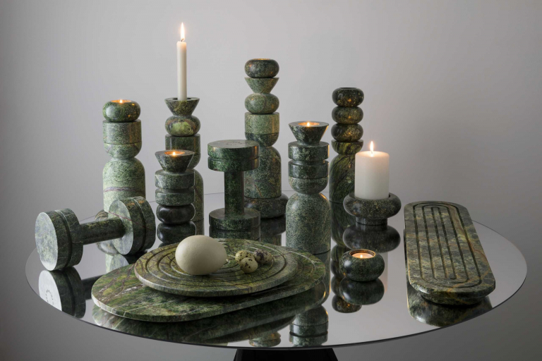 Tom Dixon Rock Candle large kandelaar