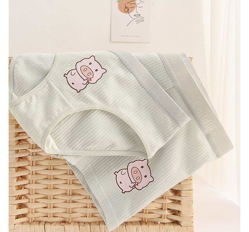Pancherry - Matching set voor koppels: boxershorts met print + slipje