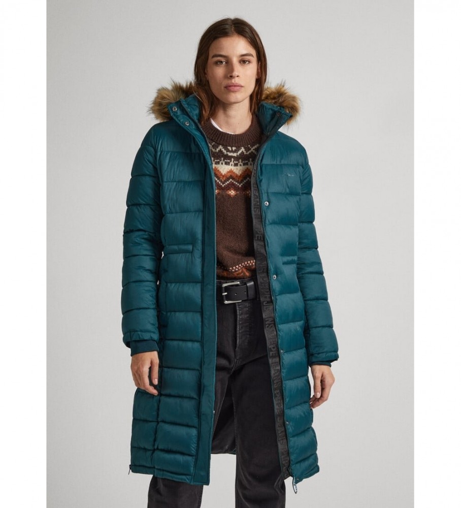 Casaco longo verde Pepe Jeans May