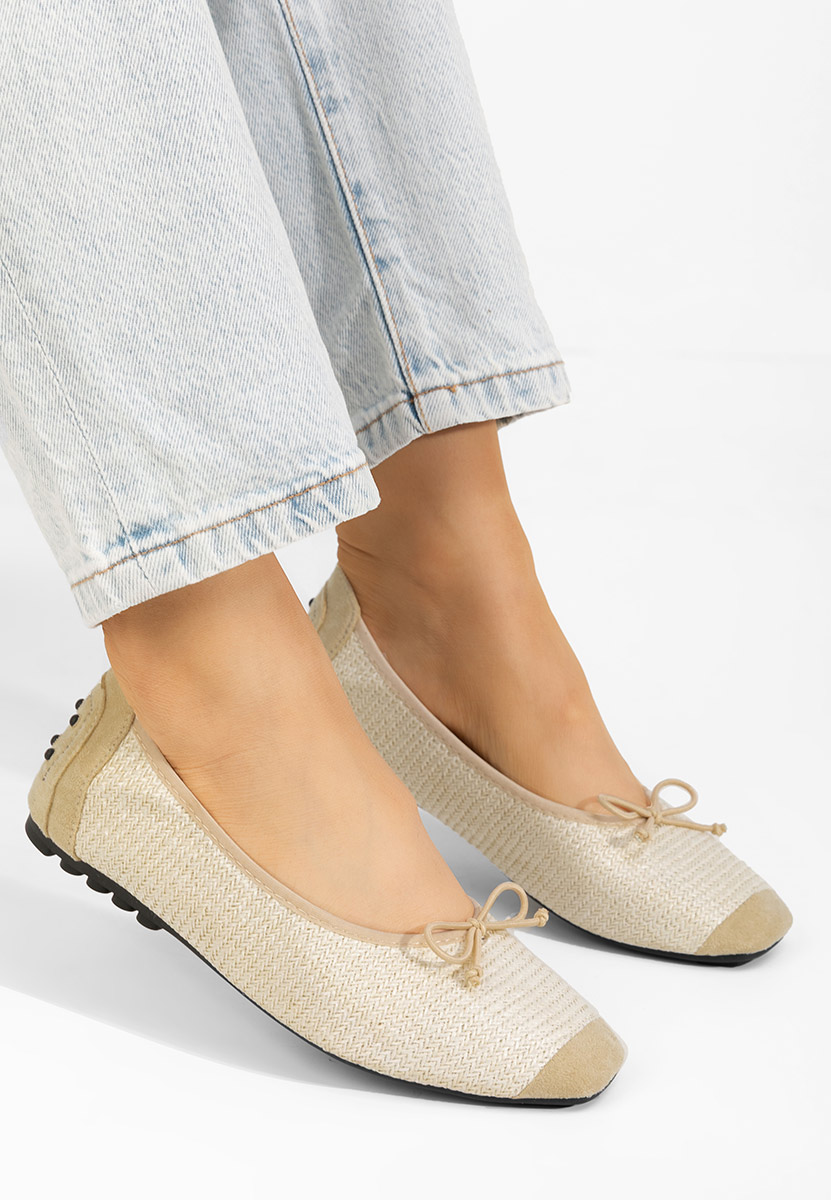 Ballerines femme crème Janeta