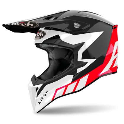 Casque cross Airoh WRAAAP - RELOADED 2024 - Rouge
