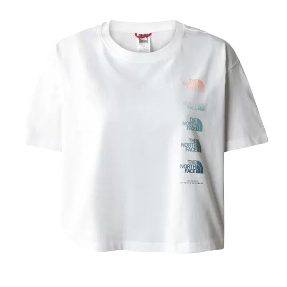 The North Face T-Shirt Crop Blanc Femme The North Face Graphic NF0A83FAN3N1