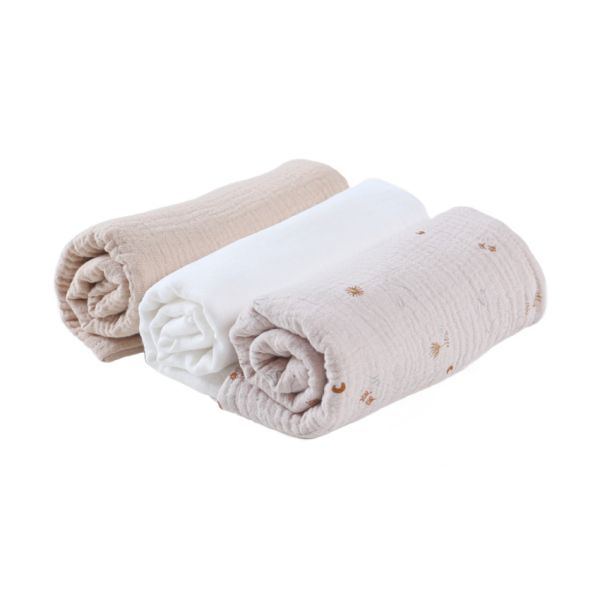 Noukie's B&M Set – 3 doeken – 70×70 – Katoen – Geluksduiven