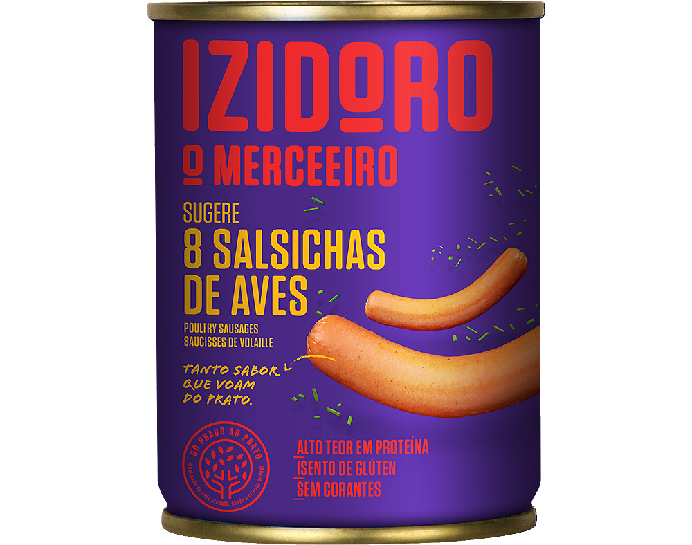 SALSICHAS AVES IZIDORO FRANKFURT 8UN 350(200)G