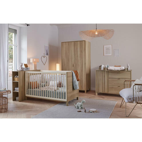 Lit bébé 70x140 CALYPSO Chêne du bocage - GALIPETTE