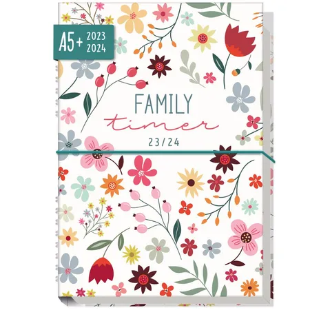 Häfft Verlag Family-Timer A5, 23/24, 1 Stück, 9-fach sortiert
