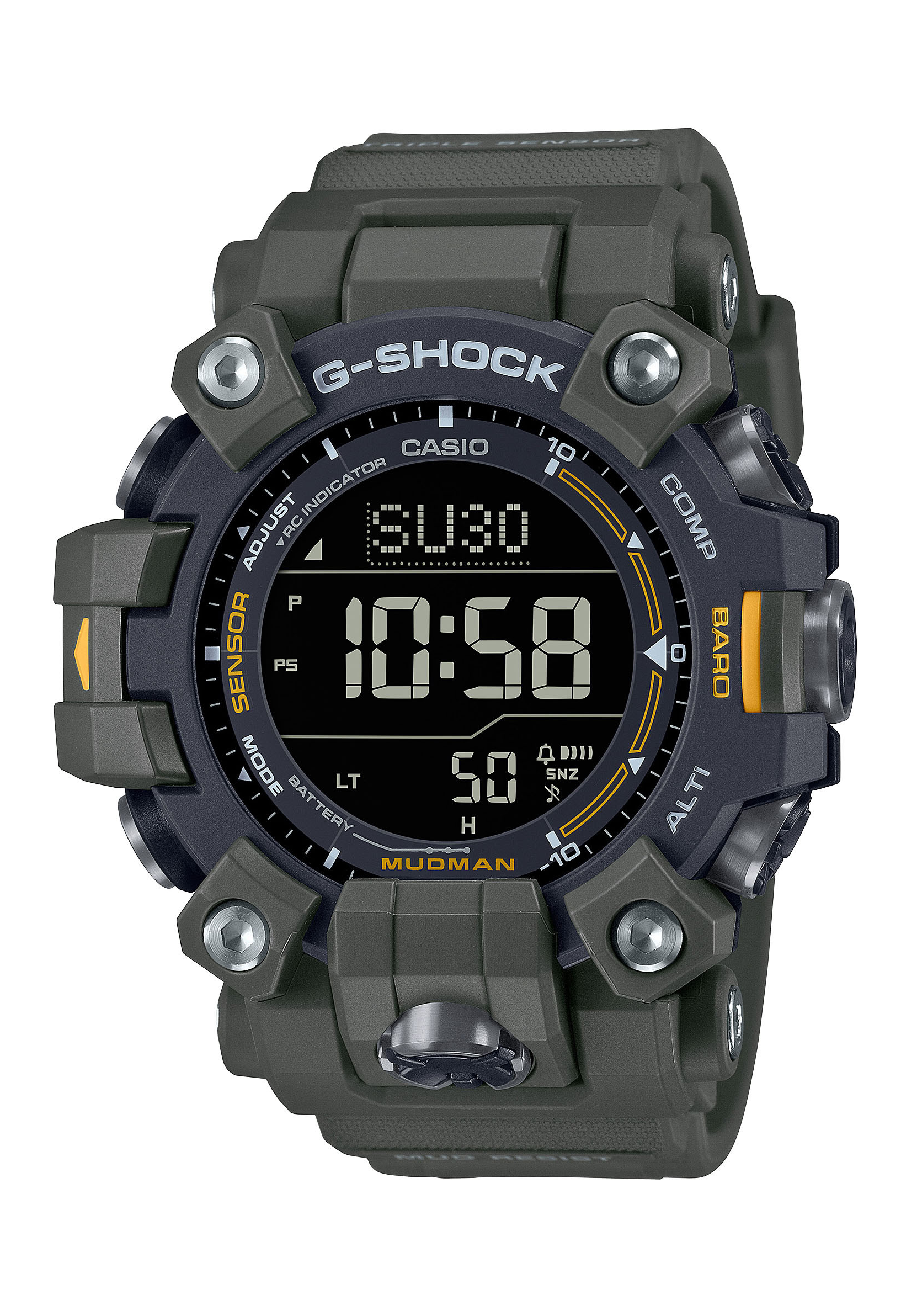 Casio G-SHOCK Master of G Mudman Oliv GW-9500-3ER