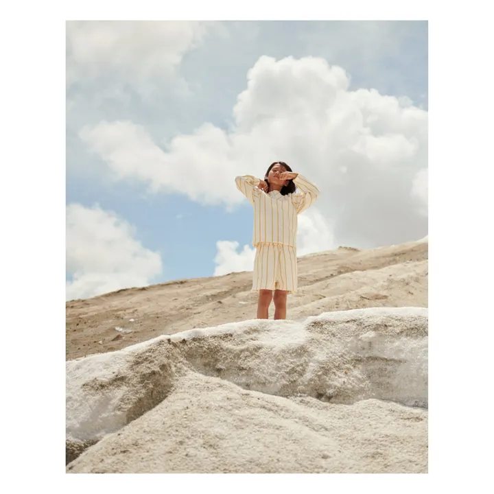 Bebe Organic Short Gaufré Levi | Ecru