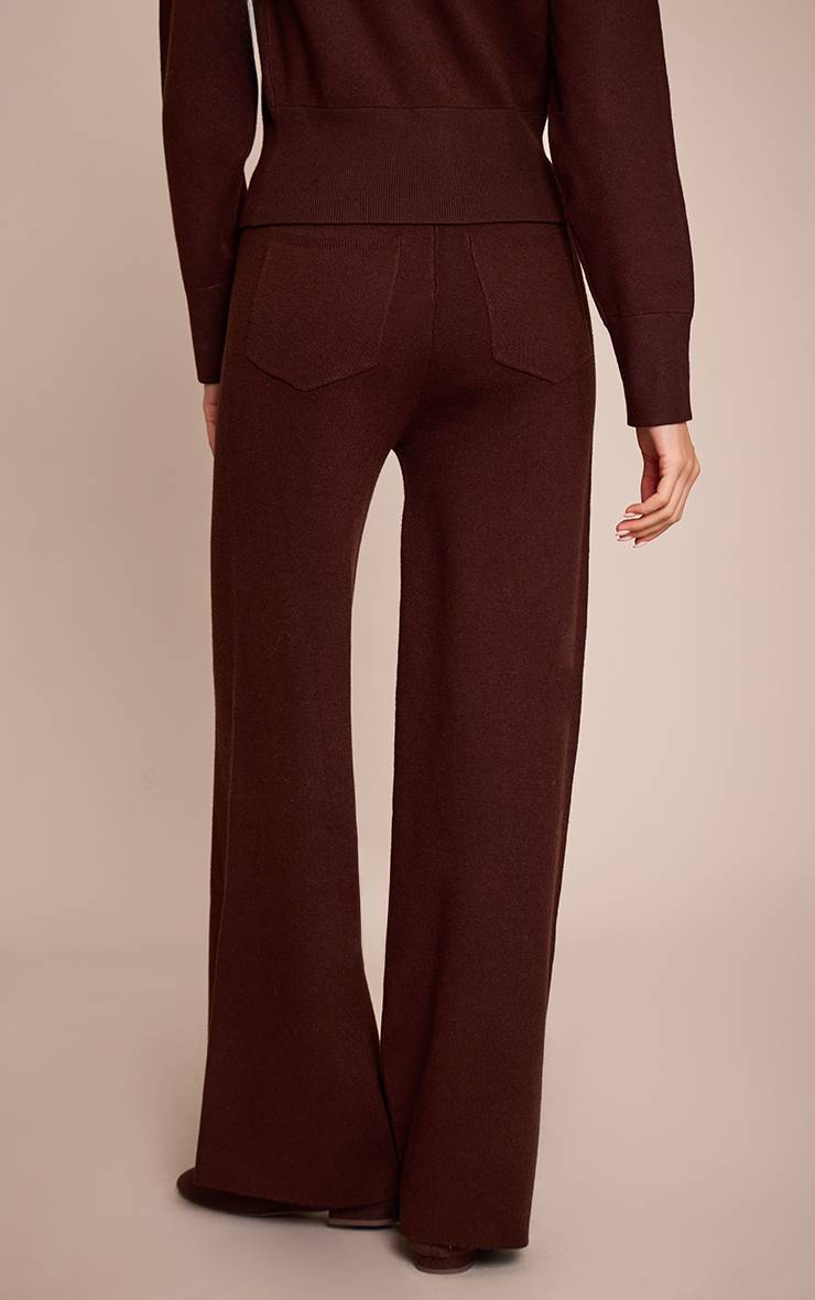 Chocolat Pantalon En Maille Compacte