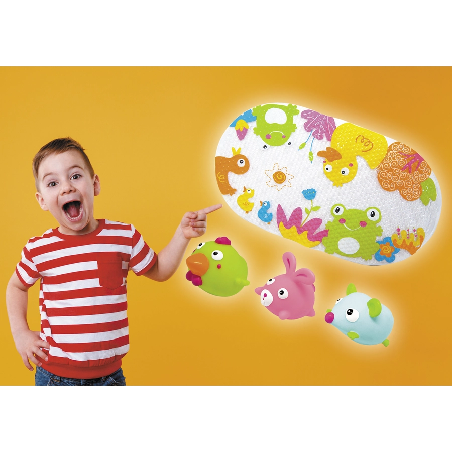 knorr toys® ESCABBO® EntenspaßBademattenset4-tlg. rot