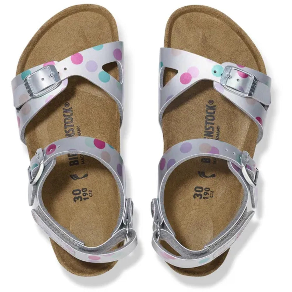 Køb Birkenstock Rio AS Kids BF Elec. Metallic SilverDots